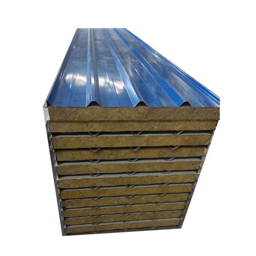 岩棉横铺板隐藏式安装 上海必承 聚氨酯封边夹芯板